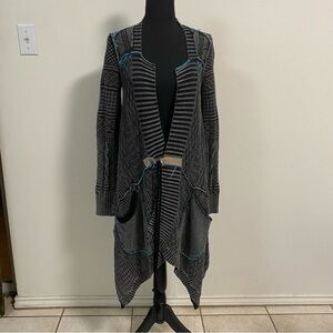 Free People Cardigan Women’s Size Small All Washed Out Black Cardigan